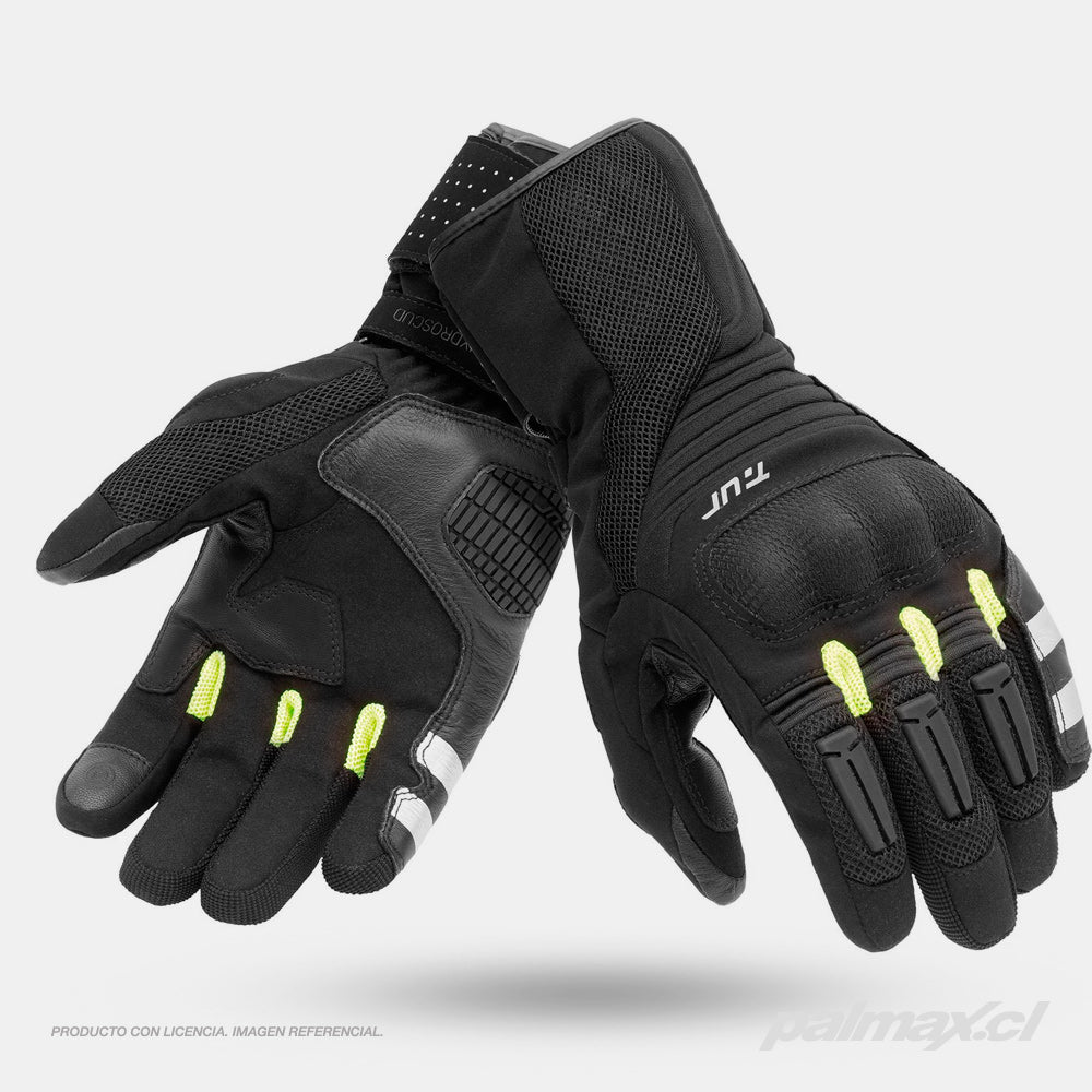 Guantes de invierno para moto de calle modelo TR-P hydroscud negro | T.UR